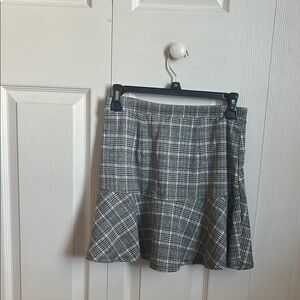 Plaid Gray Skirt